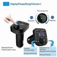 thumbnail image 3 of compatible Car Wireless Bluetooth Fm Transmitter Mp3 Player Usb Car Charger Adapter ZD B2_Perfect Gift, 3 of 4