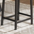 thumbnail image 6 of Bar Stools, Set of 2 or 4 Bar Chairs, Counter Height Stools, Saddle Barstools with Curved Surface, 20" W, 3.2" Thick Upholstery, for Kitchen, Dining Room, Cafe, 6 of 6