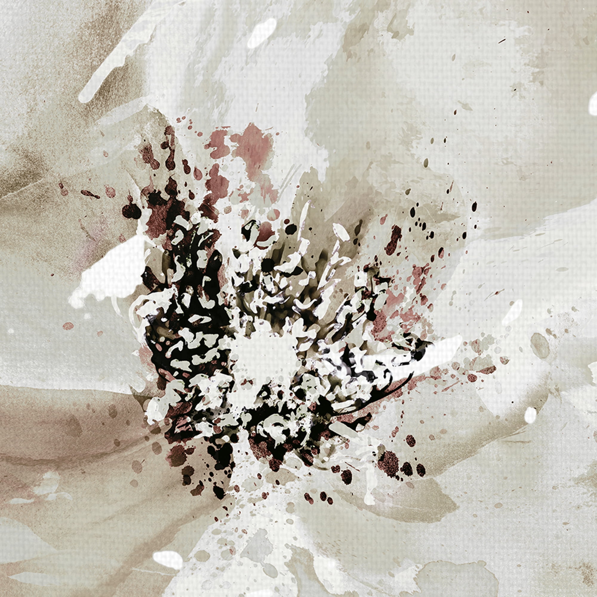 Corolla I Neutral by Tania Bello Floral Canvas Art