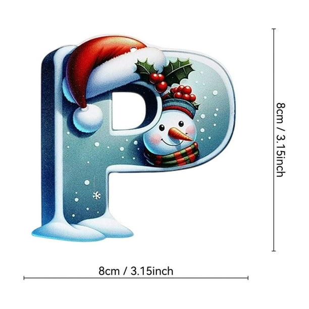 Adorno Colgante de Acrílico 2D con Forma de Muñeco de Nieve Navideño | Colgante Personalizado para Árbol de Navidad con 3 Opciones de Cinta | Decoración con Nombre Personalizado para Niños, Regalos,