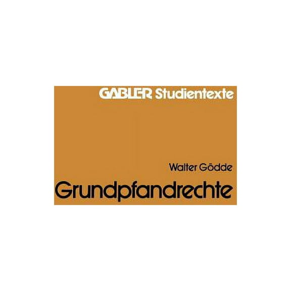 Grundpfandrechte, (Paperback)