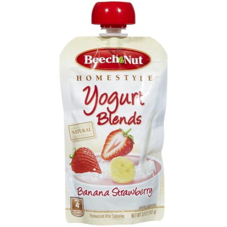 Beech-Nut Yogurt Blends Banana Strawberry Yogurt, 3.8 oz (Pack of 8)