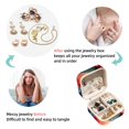 thumbnail image 4 of Ladybird Travel-Portable Square Jewelry Organizer Storage Box - Rings, Earrings, Necklaces, and Bracelets Holder for Girls and Women, 4 of 6