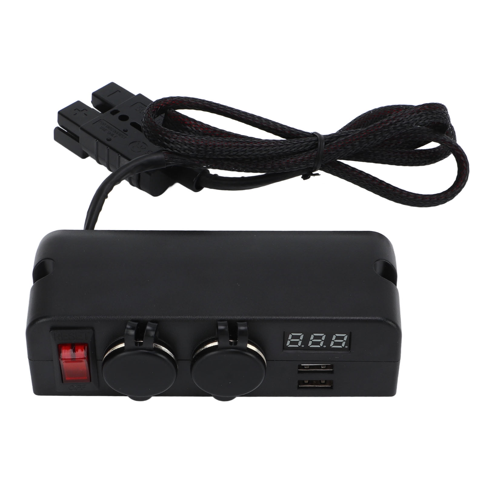 Car Charger Adapter, Power Adapter Charger Outlet Circuit Break Switch Practical 5V 1A Voltage Digital Display Stable Performance  For Boats