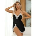 thumbnail image 2 of BeautyIn Pyjamas Pyjamas Home Wear Nuisette Bretelles Réglables Sexy Dos Nu, 2 of 6