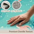 thumbnail image 6 of ODIKA 8'x10' Washable Area Rug Non-Slip Chair-Friendly Mat Sea Turtle Ocean Underwater Tropical Coral Reef Animal Scene for Dining Room, Large Office, Lounge, 6 of 7