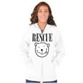 thumbnail image 4 of Rescue Animals Endangered Species Unisex Fleece Graphic Zip Up Hoodie Brisco Brands 3X, 4 of 5