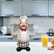 thumbnail image 2 of Creativo Chef Figurilla Linda Escultura Personaje Resina Coleccionable Artesanía Adornos de Cocina para Navidad Decoración de Cumpleaños Tarro de pimienta Gloria Figurilla de Chef, 2 of 8