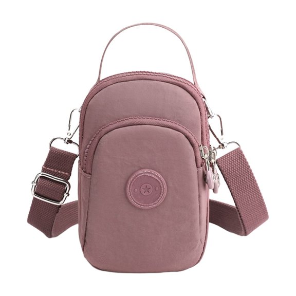 Mini Handbag for Women, Small Crossbody Purse with Changeable Strap, Pink Lightweight Bag for Phone, Casual Shoulder Bag for Daily Use, Compact Design with Storage Pockets