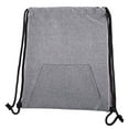 thumbnail image 2 of Soft Texture Drawstring Backpack - Quick Access Pocket, 2 of 3