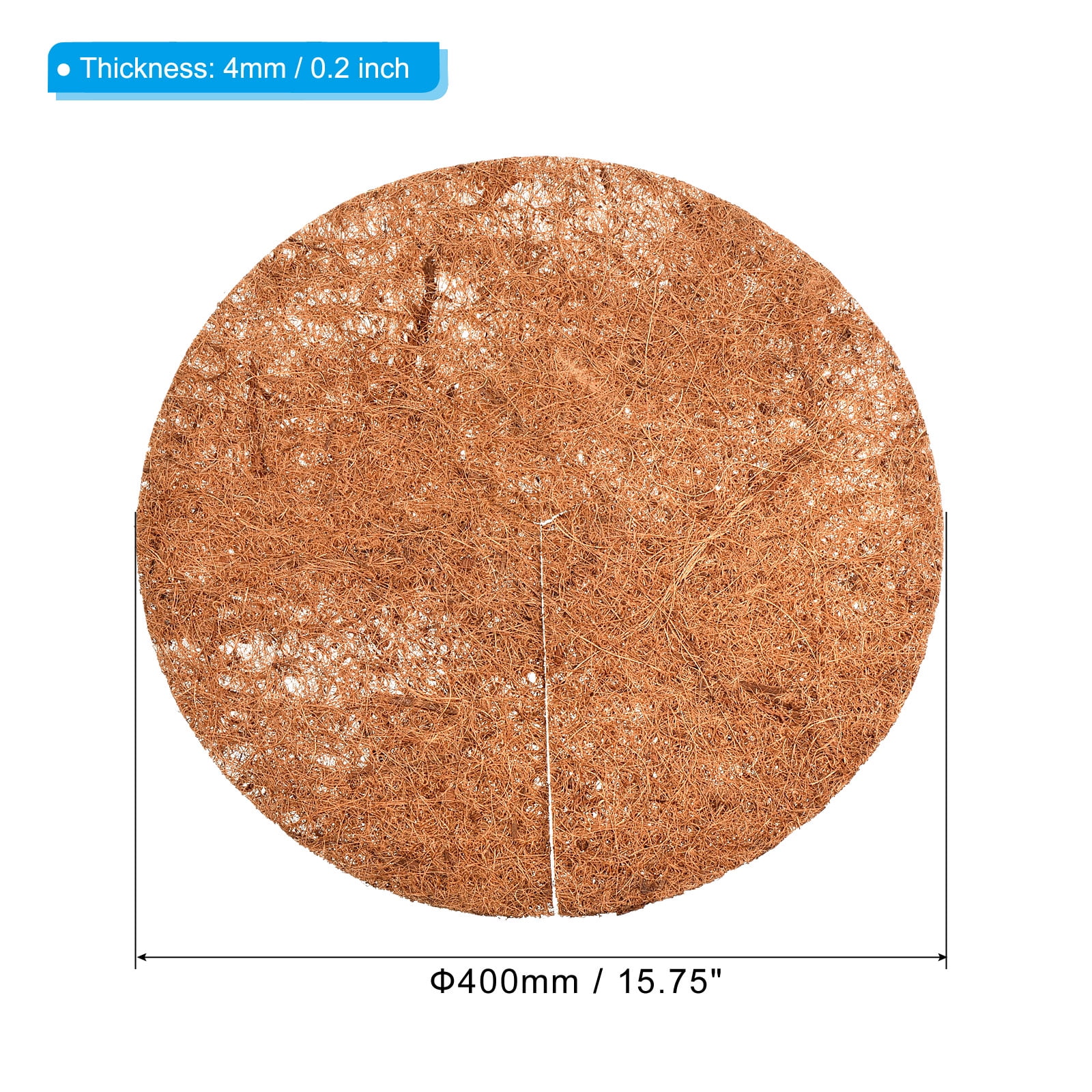 Uxcell Y Coconut Fiber Mulch Ring Mat Tree Protector Root Soil Cover, 5 Pack 16"x0.2"