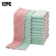 thumbnail image 1 of Juego de 12 paños de cocina y trapos de cocina. Paños de cocina de terciopelo coral superabsorbentes, antiadherentes, lavables con aceite y de secado rápido (rosa y verde)., 1 of 8