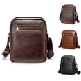 thumbnail image 2 of Sac à Bandoulière pour Homme Vintage Grande Capacité Sac à Main Bandoulière Sac Cartable, 2 of 10