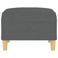 thumbnail image 2 of vidaXL Footstool Dark Grey 70x55x41 cm Fabric, 2 of 4