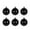 A, variant on Eoozwa 6 Pcs 2.36in Black Christmas Balls Christmas Tree Decorative Ornaments for Christmas Tree Holiday Wreath Decoration