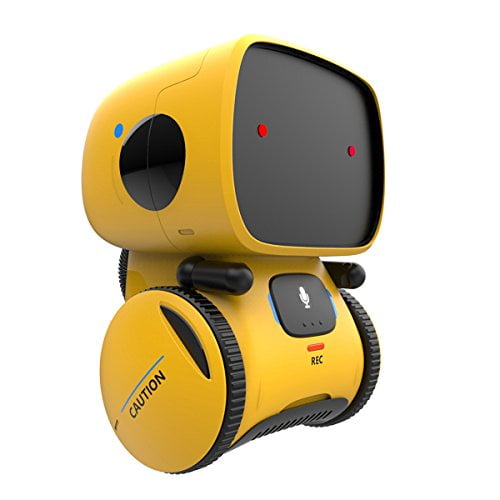 Dance Touch & Sound Control Educational Intelligent Robot Kit Speak Costzon Robot Toy for Kids Walk Programmable Interactive RC Robot w/ Remote Control Sing Rechargeable Robotics Gift Yellow