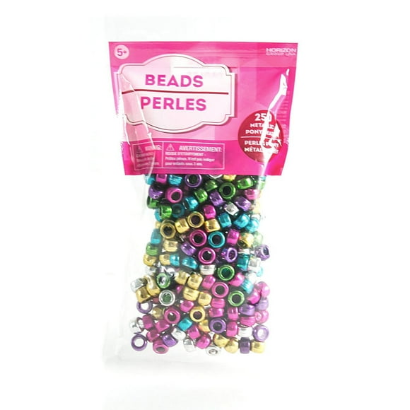 Metallic Pony Beads