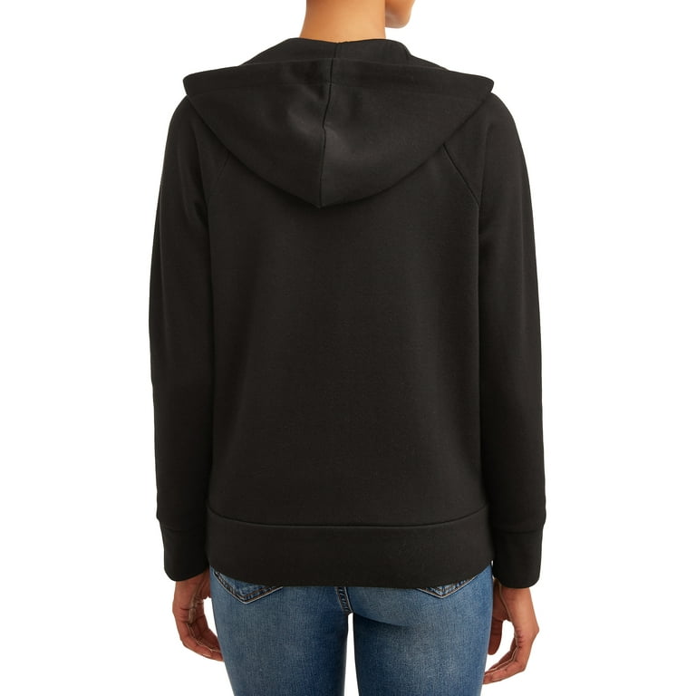Time and Tru Women's Zip Up Hoodie Sweatshirt - Walmart.com