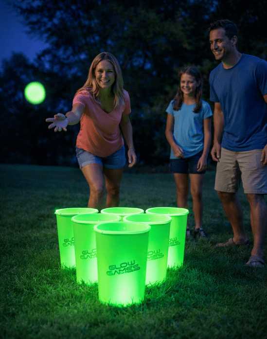 Glow Games Yard Pong