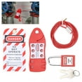 thumbnail image 4 of Hasp, Adjustable Cable Lockout Hasp Red Reusable  For Chemical Industry For Electric Power For Nuclear Energy, 4 of 8