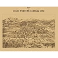 thumbnail image 3 of Kohfahl 18x15 Black Modern Framed Museum Art Print Titled - Great Western Central City Colorado - Kohfahl 1887, 3 of 5