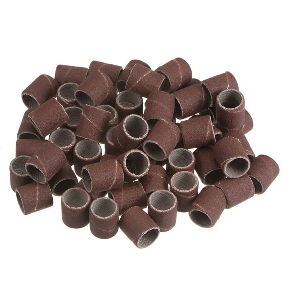 50 Packs Sanding Drums 3/8 Inch Mini Sanding Sleeves 240 Grit Sanding Bands for Drum Sander