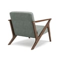 thumbnail image 4 of Glenwillow Home 30" Wide Grove MCM Wood Frame Upholstered Accent Chair In Grey, 4 of 7
