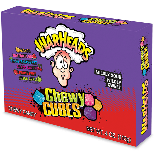 Warheads Sour Chewy Cubes, 4 Oz.