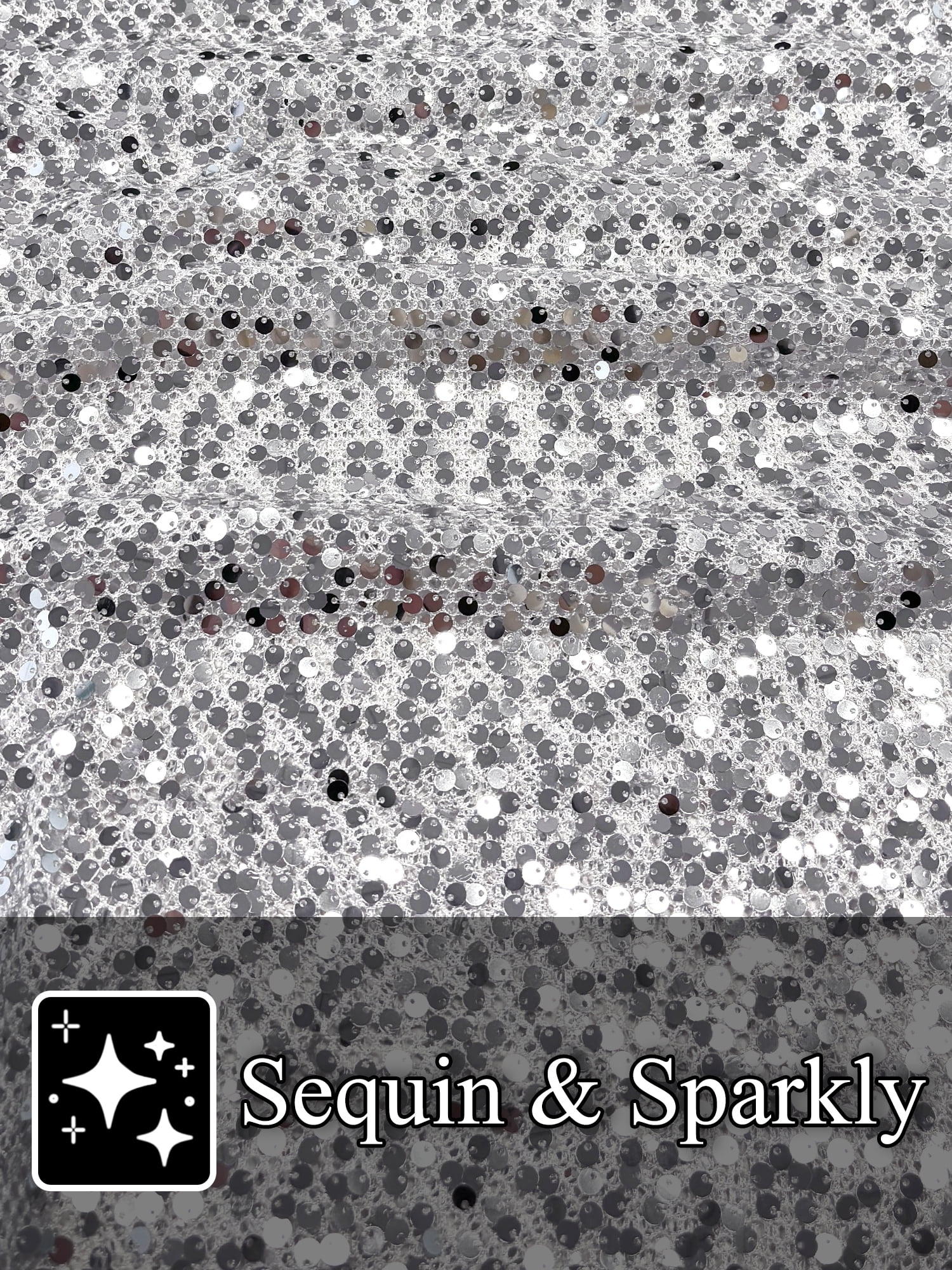DARING DIVA Men's Sequins Short Sleeve Rave See Through Glitter T-Shirts S Silver