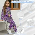 thumbnail image 6 of Uorisanigo Girls Boys Sweatsuit Set - Oversized Long Sleeve Purple Hunting Camo Forest Pullover Hoodie & Athletic Jogger Sweatpants for Kids Fall Winter Outfits 2PCS Set, 6 of 7