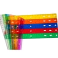 thumbnail image 5 of RUISINERY Clear Ruler with Hole 12Inch Straight Ruler Inches and Centimeters Double Scale Ruler Drawing Ruler Math Measuring Tool, 5 of 8