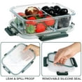 thumbnail image 3 of Mcirco Glass Leakproof 3-Compartment Meal Prep Containers, 5-Pack, 3 of 5