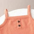 thumbnail image 4 of Zpanxa Girls Outfits Solid Color Knit Tank Top with Pants 2 Piece Casual Wear Set 2-3 Years, 4 of 5