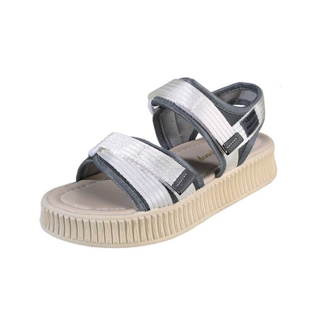 Zapatos de verano, sandalias de plataforma para mujer, zapatos de cuña informales suaves con punta abierta para mujer, sandalias de playa, sandalias cómodas 202337 Gao Jinjia LED