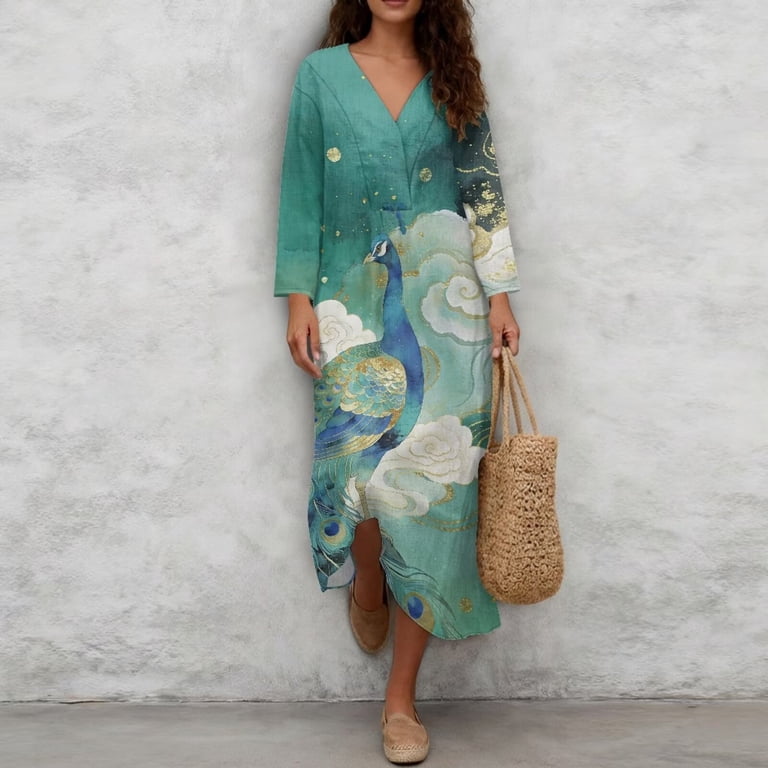 peacock boho dress Boho Peacock Primrose Dress in Black & Terracotta