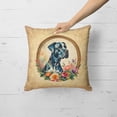 thumbnail image 2 of Great Dane and Flowers Fabric Decorative Pillow 18 in x 18 in, 2 of 5