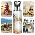 thumbnail image 7 of Yayeee 20oz Insulated Water Bottle Double Wall Stainless Steel with Flip Straw Lid, Cute Halloween Pumpkins, 7 of 7
