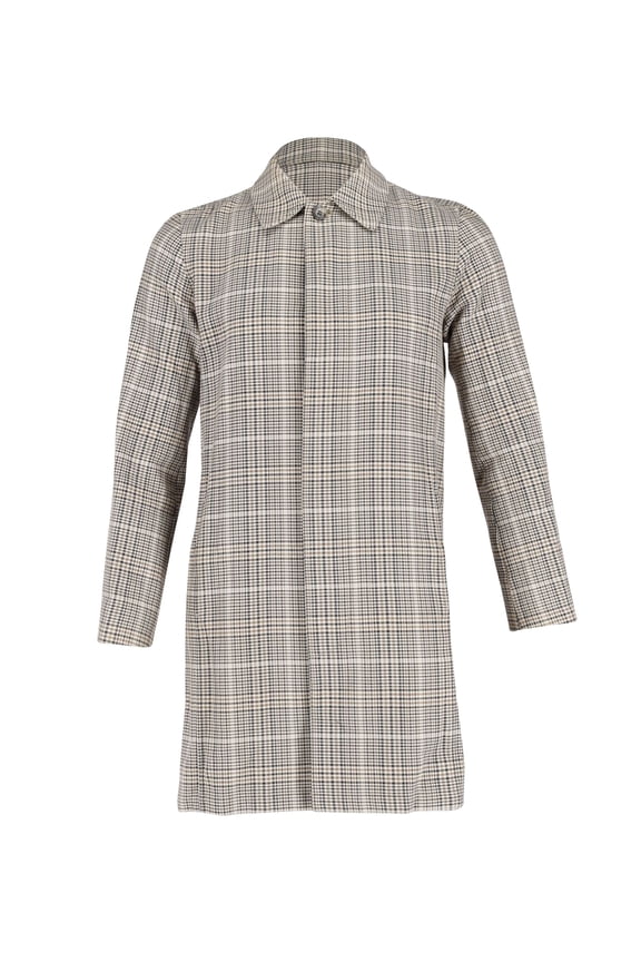 Pre-Owned APC Mac Plaid Coat in Multicolor Cotton