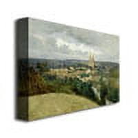 Trademark Fine Art "General Veiw of the Town" Canvas Wall Art by Jean Baptiste Corot