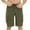Green, variant on Sakmal Cargo Mens Shorts Khaki Casual Summer Green 7 Inch Solid Shorts for Men 28