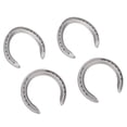 thumbnail image 1 of Aluminium Alloy Horseshoe Kit Sturdy Anti Slip Horse Racing Accessory 4Pcs, 1 of 7