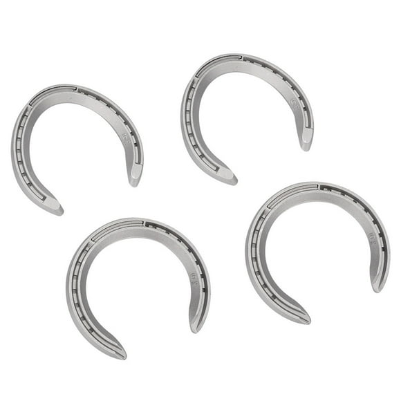 Aluminium Alloy Horseshoe Kit Sturdy Anti Slip Horse Racing Accessory 4Pcs