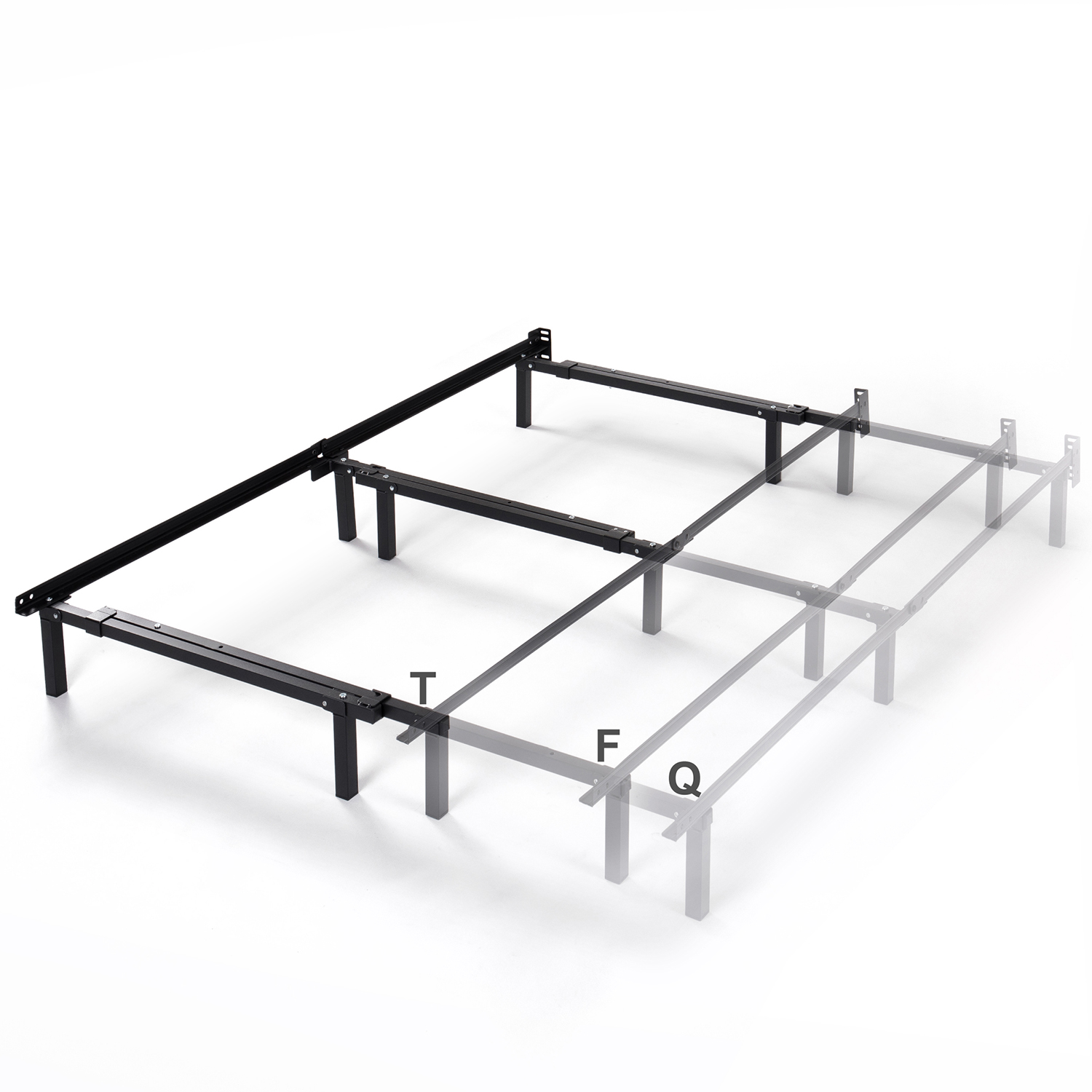 Spa Sensations by Zinus 7" Adjustable Bed Frame for Twin - Queen Sizes - image 3 of 8