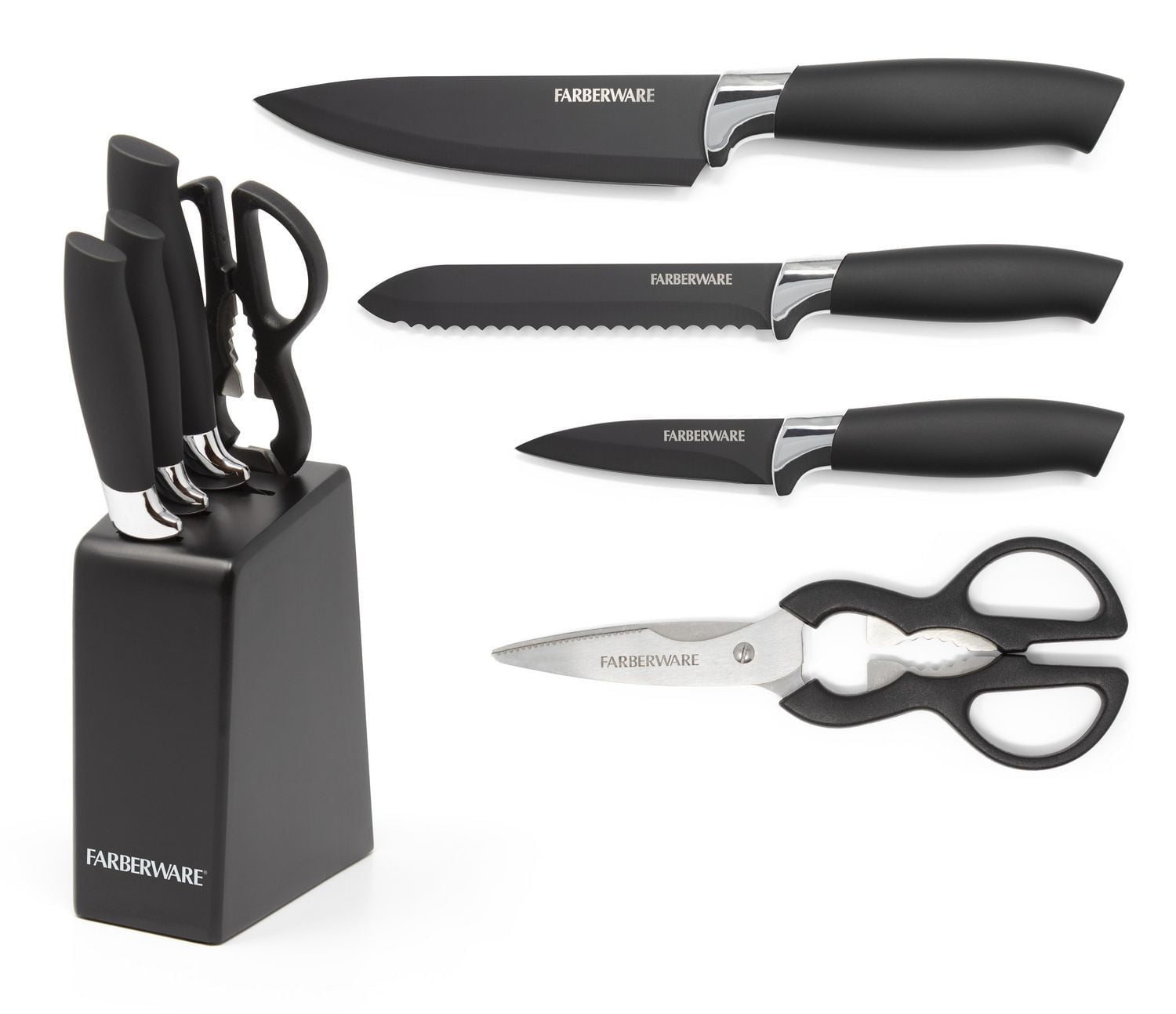 Farberware 5-piece Chrome Knife Set