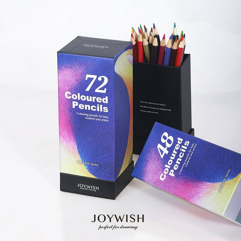 Premium 72pcs Wood Soft Colored Pencils Set Sketch Drawing Pencils