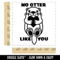 thumbnail image 2 of No Otter Other Like You Hugging Heart Anniversary Valentine's Day Self-Inking Rubber Stamp Ink Stamper - Red Ink - Large 1-1/2 Inch, 2 of 7