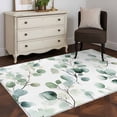 thumbnail image 3 of Spring Watercolor Area Rugs 3x5 ft Sage Green Eucalyptus Plant Leaves Washable Rug Non Slip Indoor Carpet Absorbent Floor Mat for Living Room Bedroom Dining Room, 3 of 9