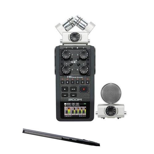 Sennheiser MKH416 Short Shotgun Interference Tube Mic With Zoom H6 Recorder