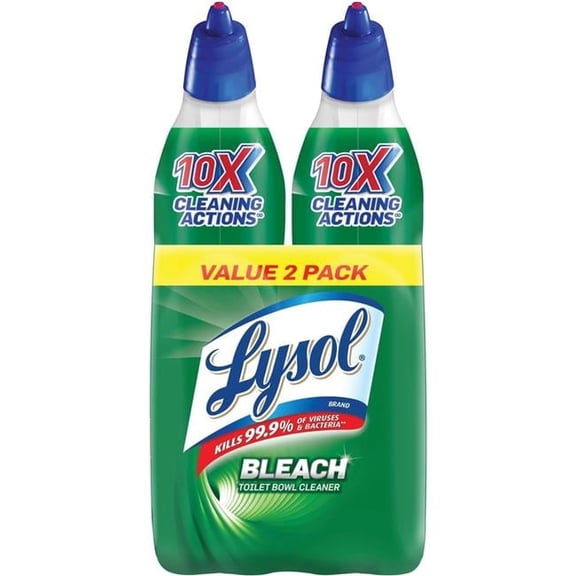 Reckitt Benckiser RAC96085 24 oz Lysol Bleach Toilet Bowl Cleaner - Pack of 2