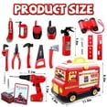 thumbnail image 3 of Boy Toys for 3 4 5 6 7 Years, Fire Truck Toy Set with Light & Sound, 31 Pieces, Toddler Toys, Age 3+, 3 of 8